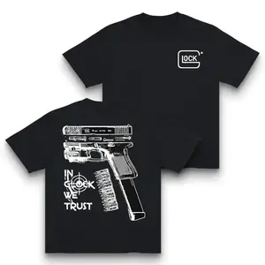 Fashion Designer TShirts Graphic Tees with Glock Gun Culture Firearm Enthusiast- Short Sleeve Unisex Shirt for Men & Women Casual All Seasons Crewneck Machine Washable Fitted Tee Menswear Top Stylish Streetwear Novelty Graphic T Shirt funny tshirt