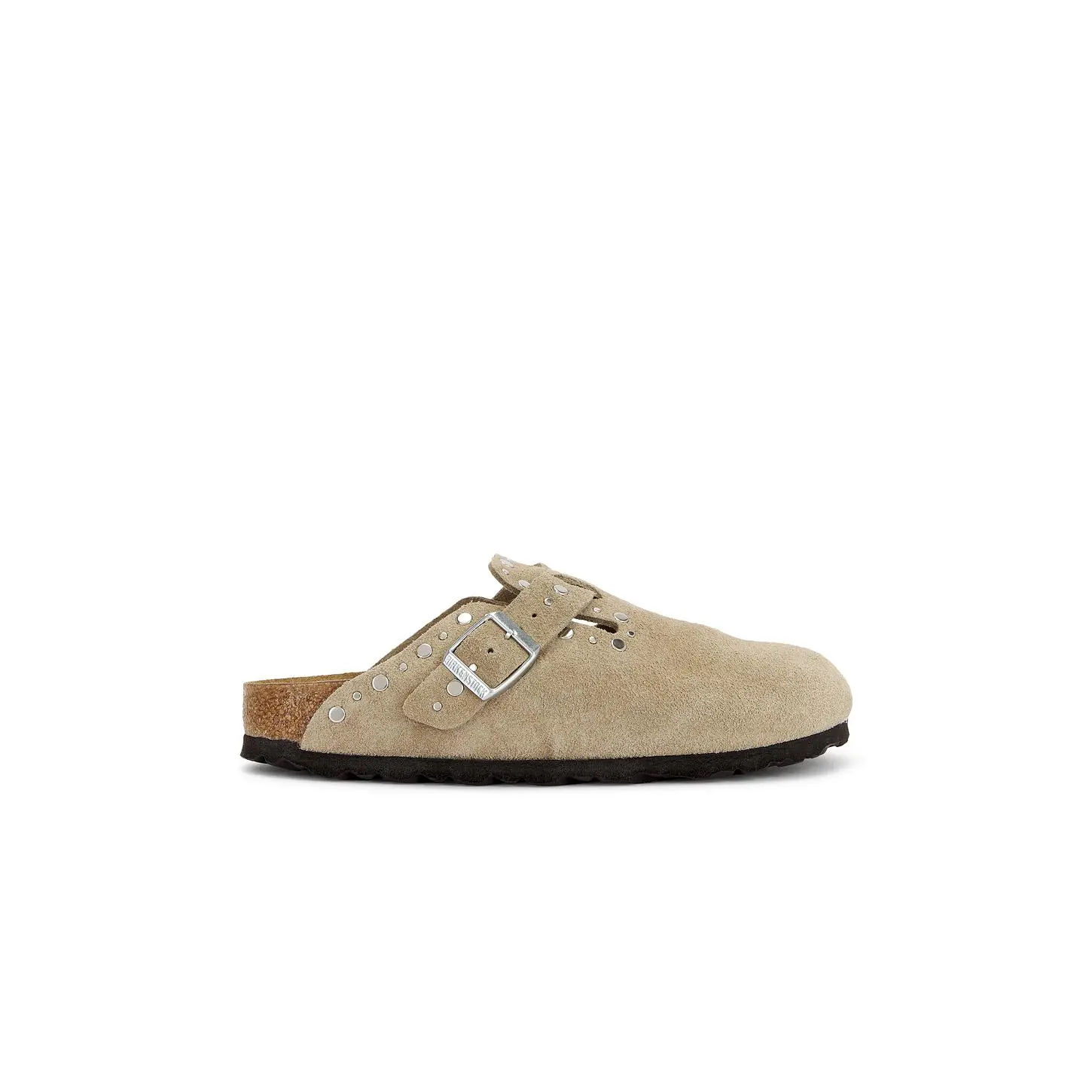 BIRKENSTOCK Boston Rivets Clog in Taupe