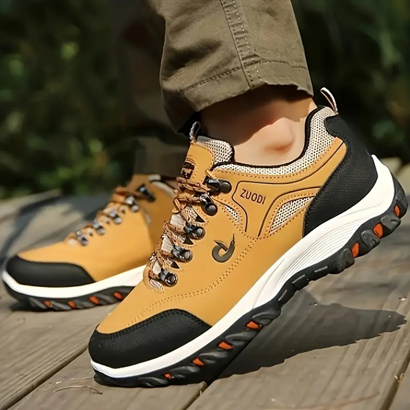 Men'S Large Size Hiking Shoes |         Breathable Lightweight Faux Casual sneakers for Outdoor Running
