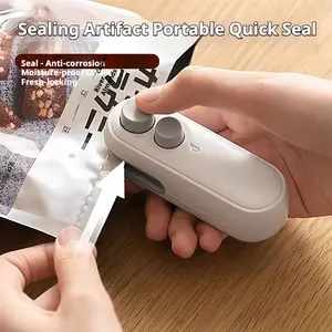 Mini snack bag sealing machine| USB-C Powered 2-in-1 Sealer & Cutter | Magnetic Back for Fridge | Waterproof Seal for Snacks & Travel | Kid-Friendly One-Touch Use