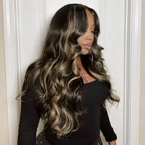 [Blend] TESLAL HAIR Balayage Wear It and Go Glueless Wig Pre Cut HD Lace 6X6X1 Lace Wig 180% Density Body Wave Soft Adjustable Straps & Breathable Dome Cap