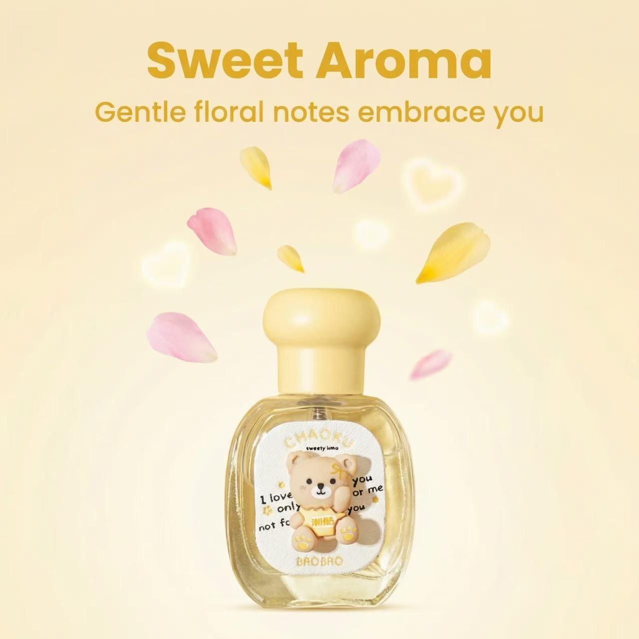 mini Bear perfume, unisex fragrance spray Fresh Fruit long-lasting scent sandalwood fruity woody cool girl gift Sweet marine design  Cologne