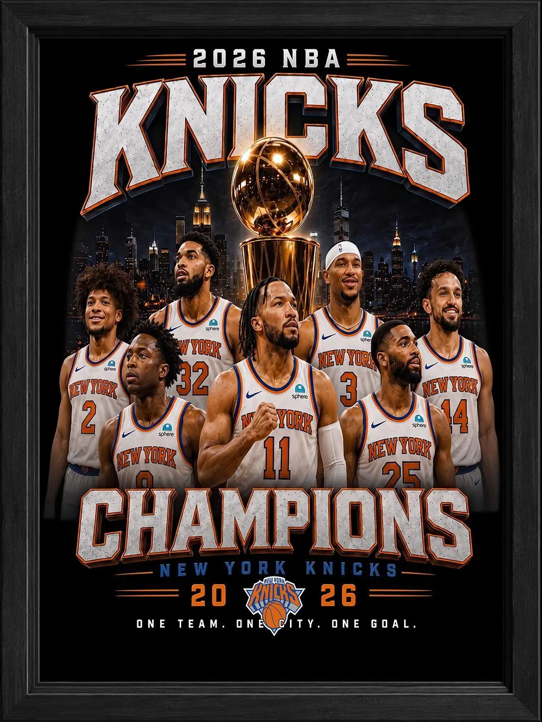 New York Knicks 2026 NBA Champions Poster NBA sohochic