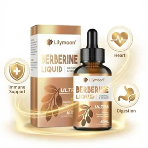 Ultra Berberine Liquid 500mg Potent Herbal Complex Vegan Drops for Digestive Health & Immune Support 60ml