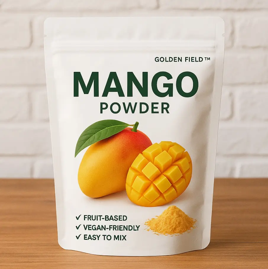 Golden Field Mango Powder 6.35oz Fruit-Based Vegan-Friendly Natural Ingredient for Cooking & Baking