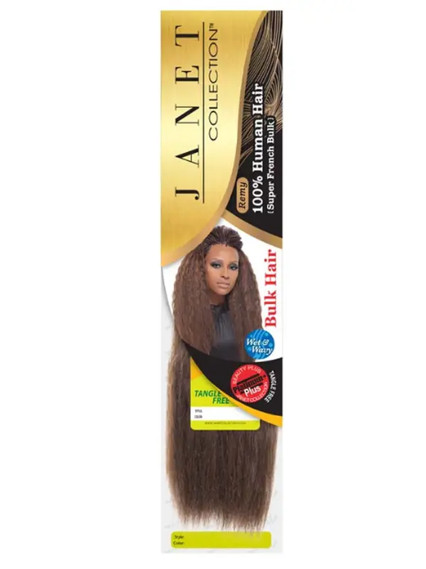 Janet Collection Human Hair SUPER FRENCH Bulk 14"16"18"24"- (SFB_A2)