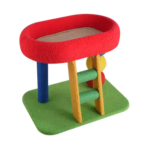 Multifunctional Rainbow Cat Tree, All-in-One Cat Scratching Post, Climbing Tower & Resting Perch, Durable Sisal, Stable Base, Perfect for Indoor Cats of All Ages