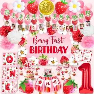 Berry First Birthday Decorations Set Berry First Birthday Decorations Set