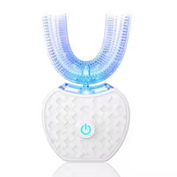 ABS Electric Dual-Color Rechargeable Sonic Rotating Couple Set Tooth Cleaner Smart Teeth Whitener with Intelligent Timer & Quadrant Reminder for Efficient Cleaning