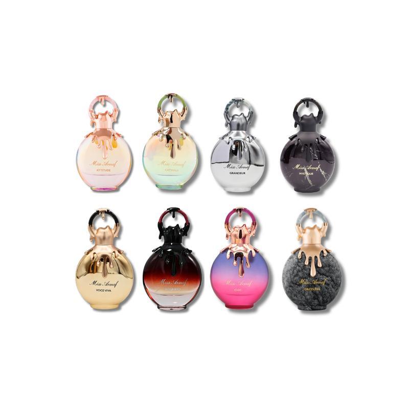 Miss Armaf Perfume Discovery Set for Women – 8-Piece Miniature Eau De Parfum Collection | 0.17 Oz Each | Travel-Friendly, Gift-Ready Fragrance for Women