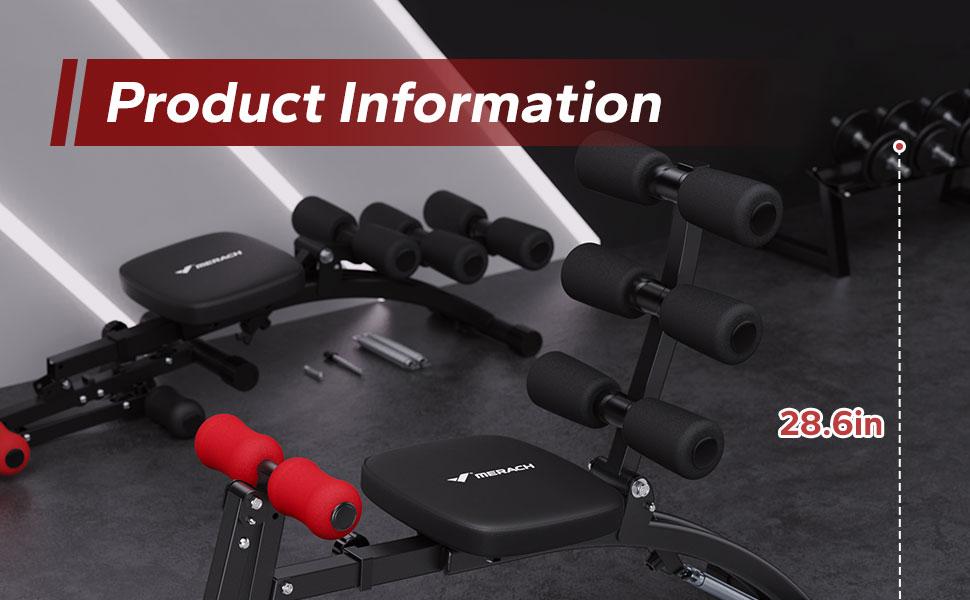 MERACH Multi-Functional Adjustable Ab Machine Workout Bench Sit Up Machine Push Up Exercise Chair for Home Gym TikTokShopBlackFriday SpringStatements MERACH Multi-Functional Adjustable Ab Machine Workout Bench Sit Up Machine Push Up Exercise Chair for Home Gym TikTokShopBlackFriday SpringStatements