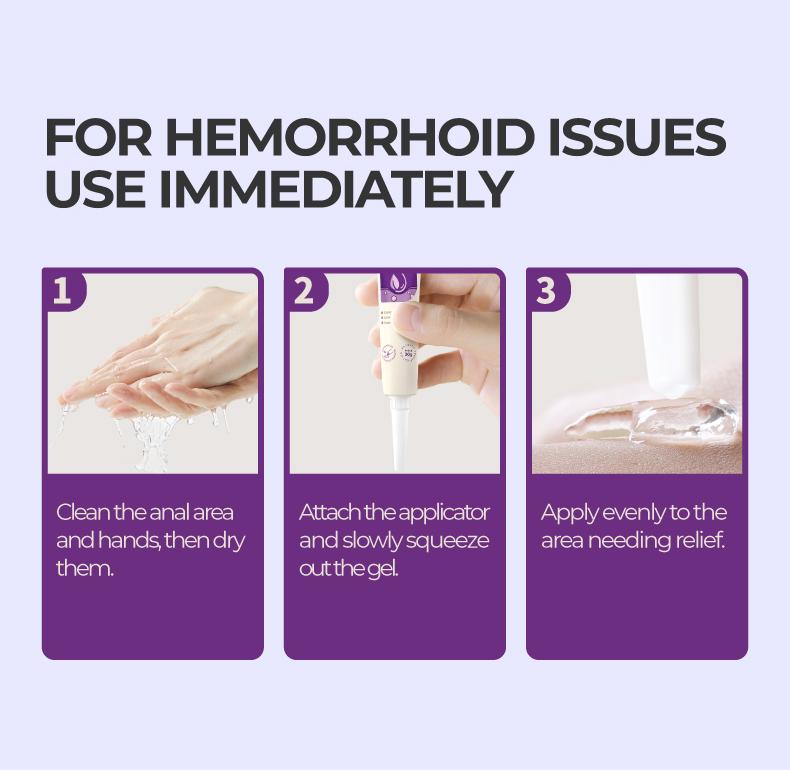 Kreain Nature 5 Hemorrhoid Gel Carthamus Seed Scutellaria Baicalensis Extract Carboxymethylcellulose Purple Daisy Apply to the Skin Used for Eliminating Hemorrhoids