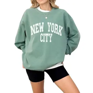 NYC Sweatshirt, New York City Sweatshirt, Trendy Varsity Sweatshirt, Aesthetic College Crewneck, Oversized Sweater, NYC Crewneck, NY Shirt III
