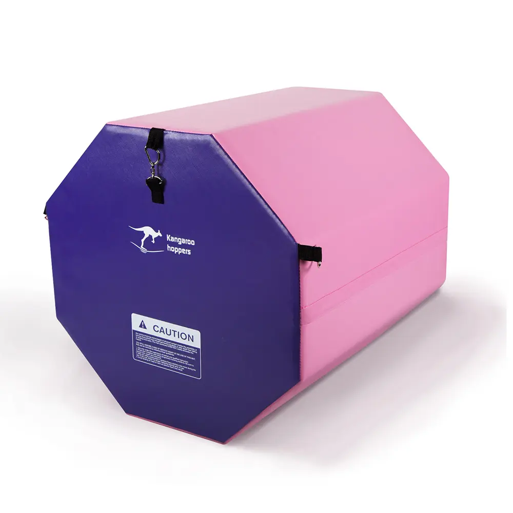 KANGAROO HOPPERS Octagon Tumbling Trainer, 24"x26" Vinyl Gymnastics Mat for Beginners, Portable Equipment with Firm Support for Cartwheels & Walkovers, Portable Foldable Mat, Gym Equipment, Tumbling Mats