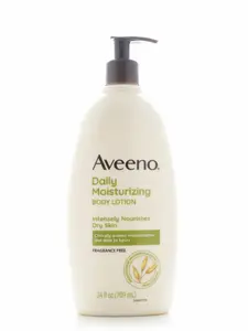 Aveeno Daily Moisturizing Lotion – 24 oz Fragrance-Free Body Lotion with Oat for Dry Skin