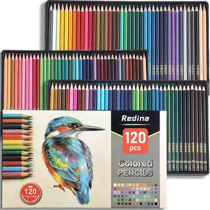 Premium Colored Pencils,Set of 120 ,Artists Soft Core with Vibrant Color,Ideal for Drawing Sketching Shading,Coloring Pencils for Adults Beginners deluxe art office gift