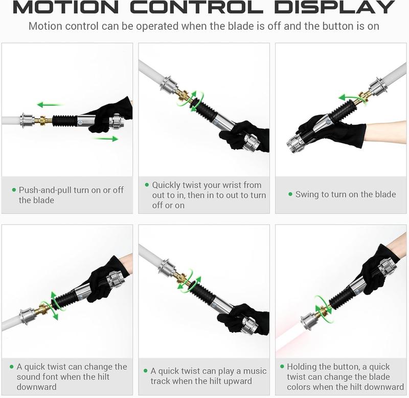 Obi-Wan Lightsaber with 16 Sound Effects RGB Lighting Modes Metal Hilt Rechargeable for Role-Playing Family Entertainment Orange Duel Cosplay Sword Epic Toys Medieval Collectible 92cm PC Blade High Impact