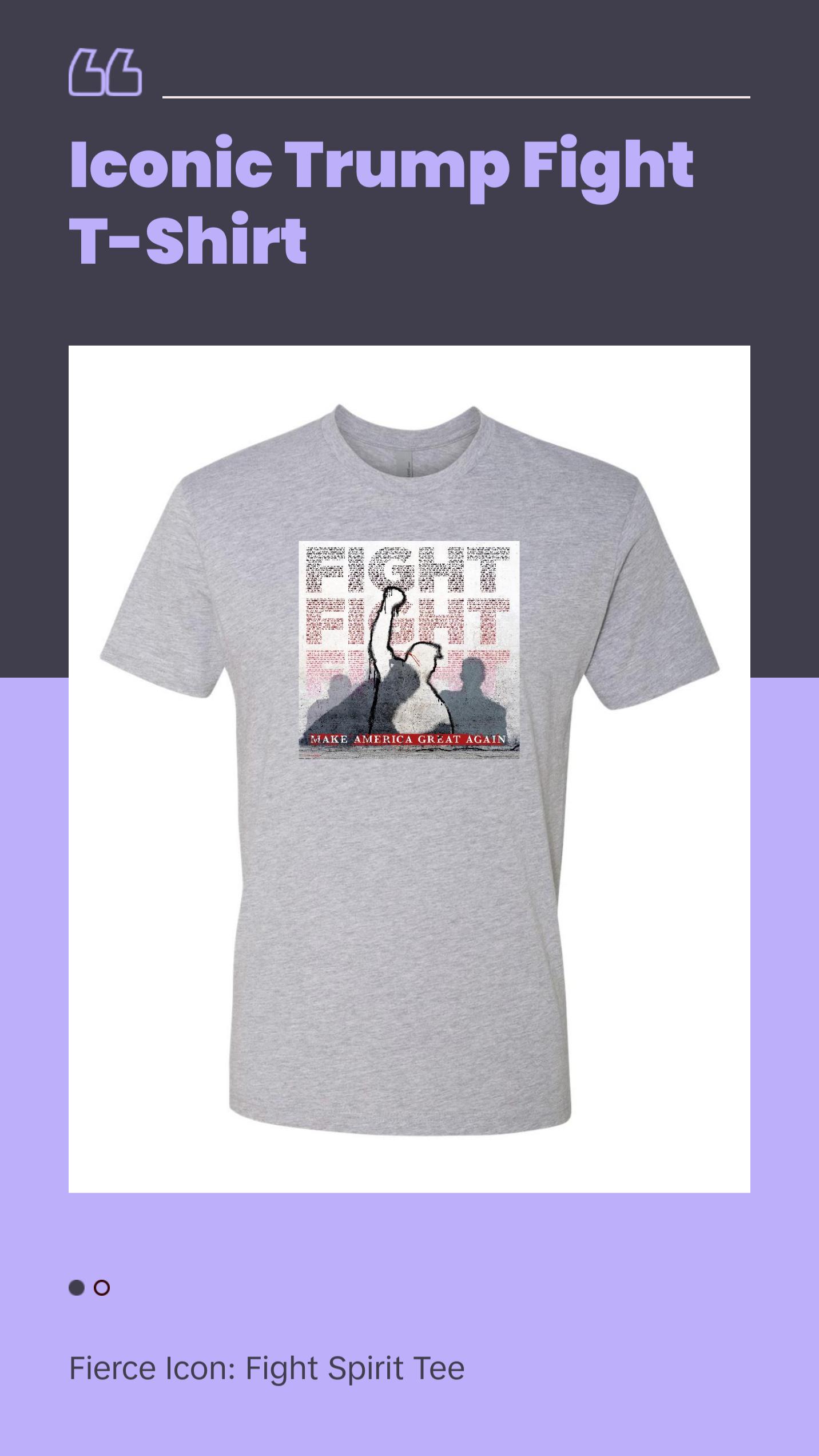 Unisex Iconic Trum Fight Fight Fight T-shirt