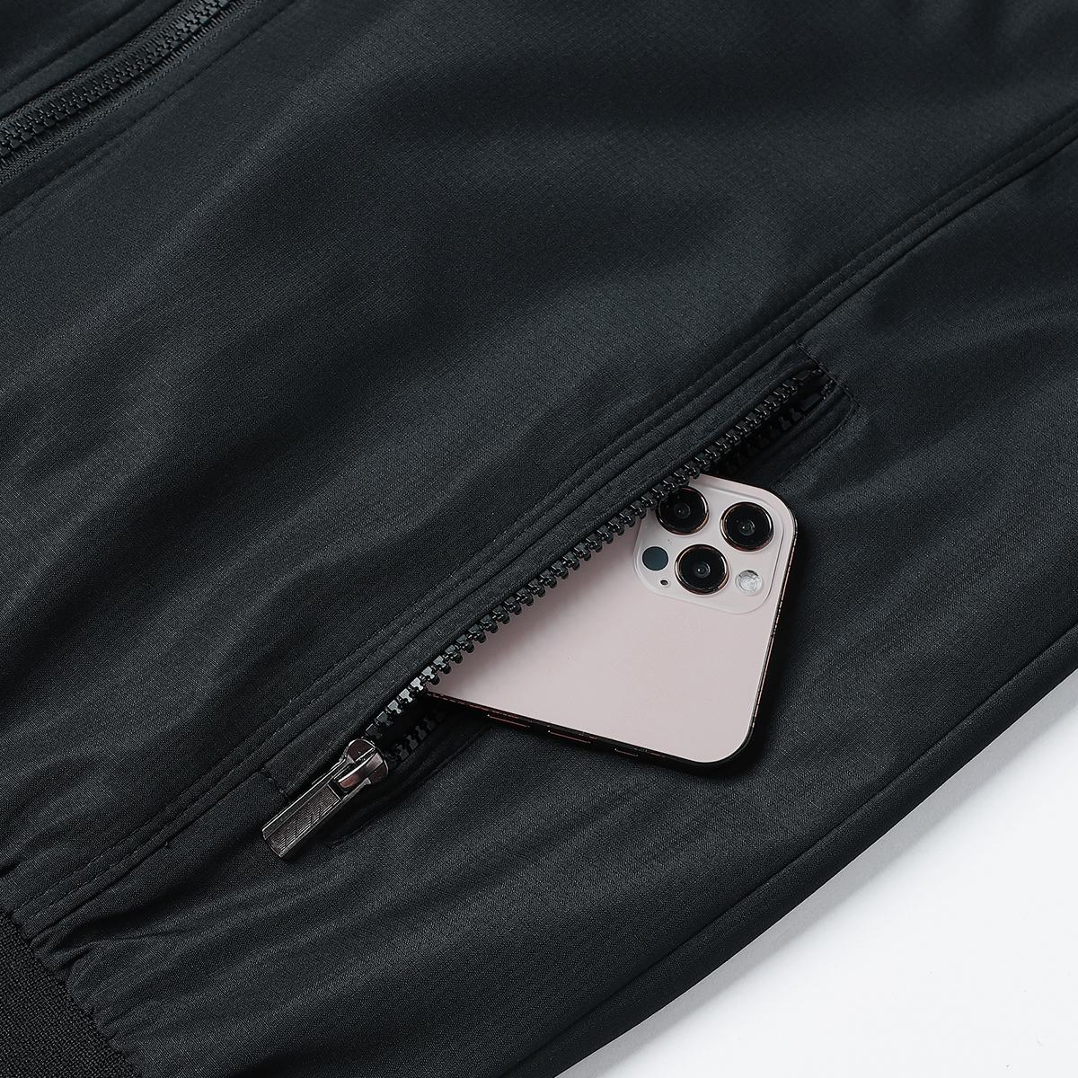 Men's Lightweight Polyester Jacket - Non-Stretch Formal and Daily Jacket, Stand Collar Design, Zipper Pocket - Office, Work Clothing, Spring and Autumn Casual Outerwear - Easy Care Professional Suit, Simple Style, Washable Fabric