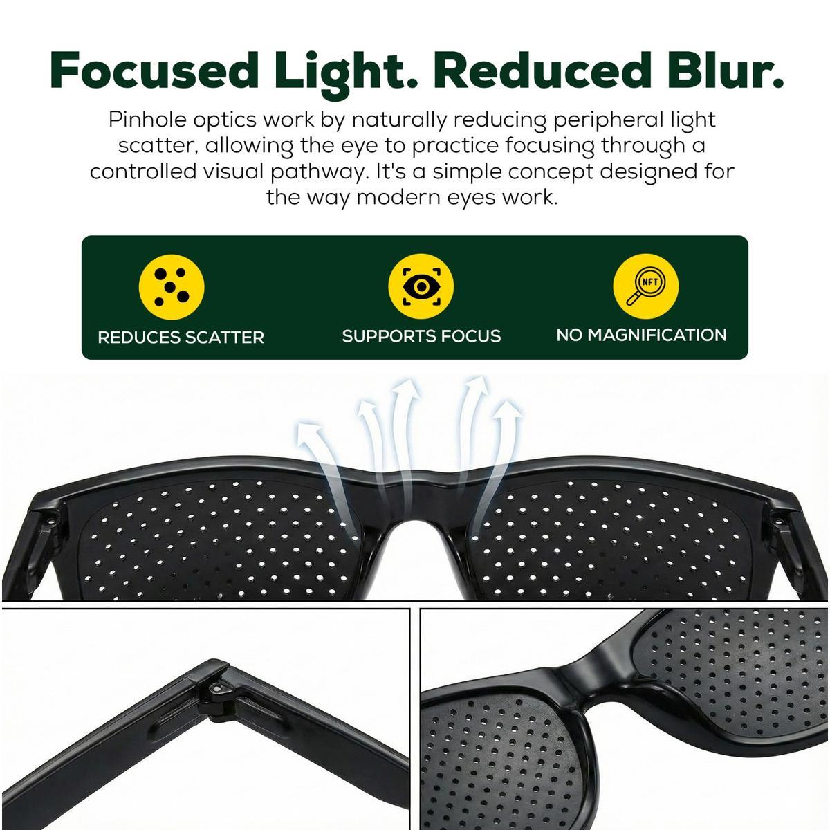 Pinhole Vision Correction Glasses – Naturally Improve Focus & Clarity