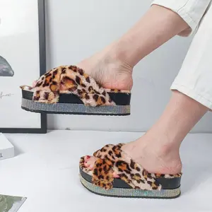 High-top women's general-purpose plush cotton shoes with shiny sequins, stylish and comfortable, suitable for all occasions