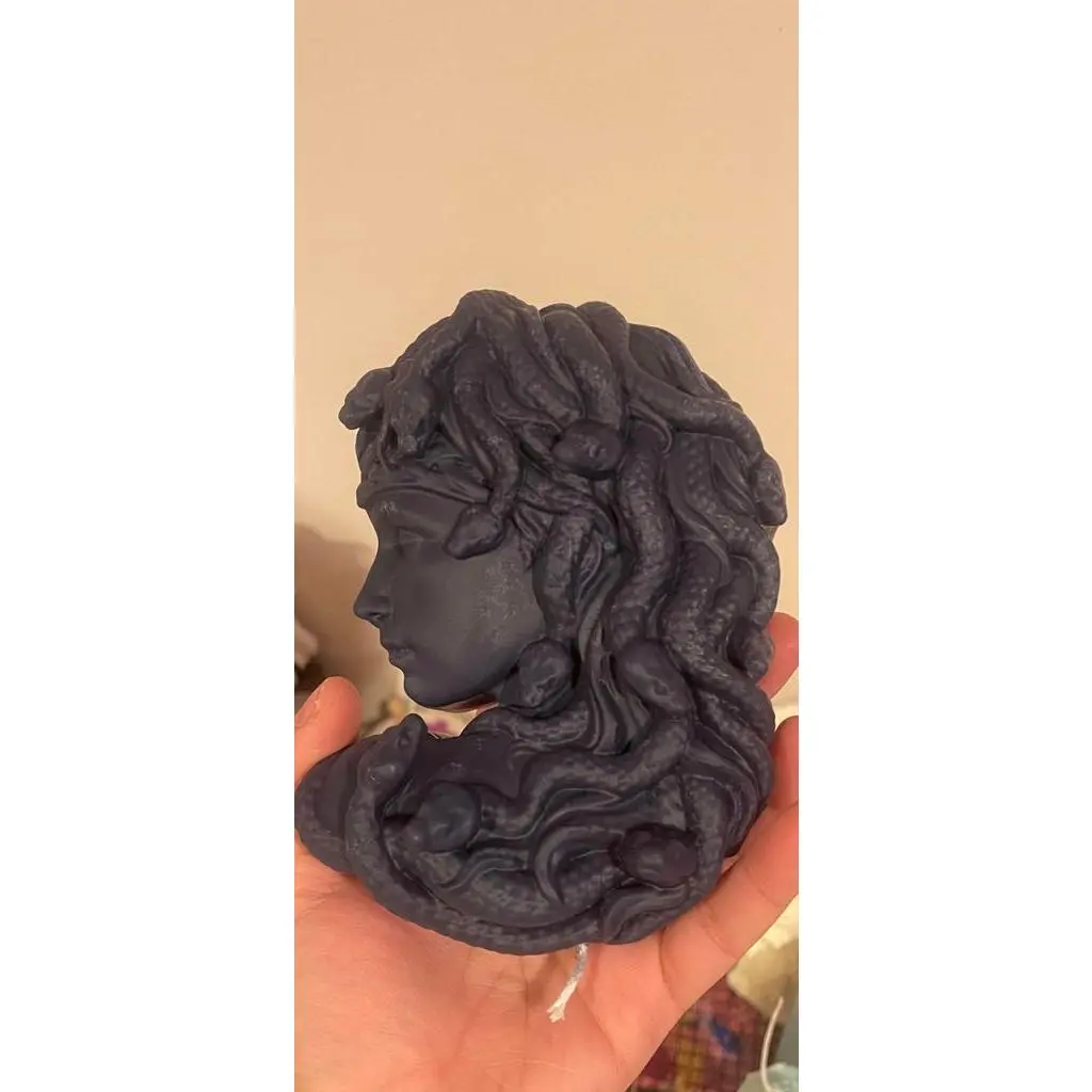 Medusa Candle with Snakes