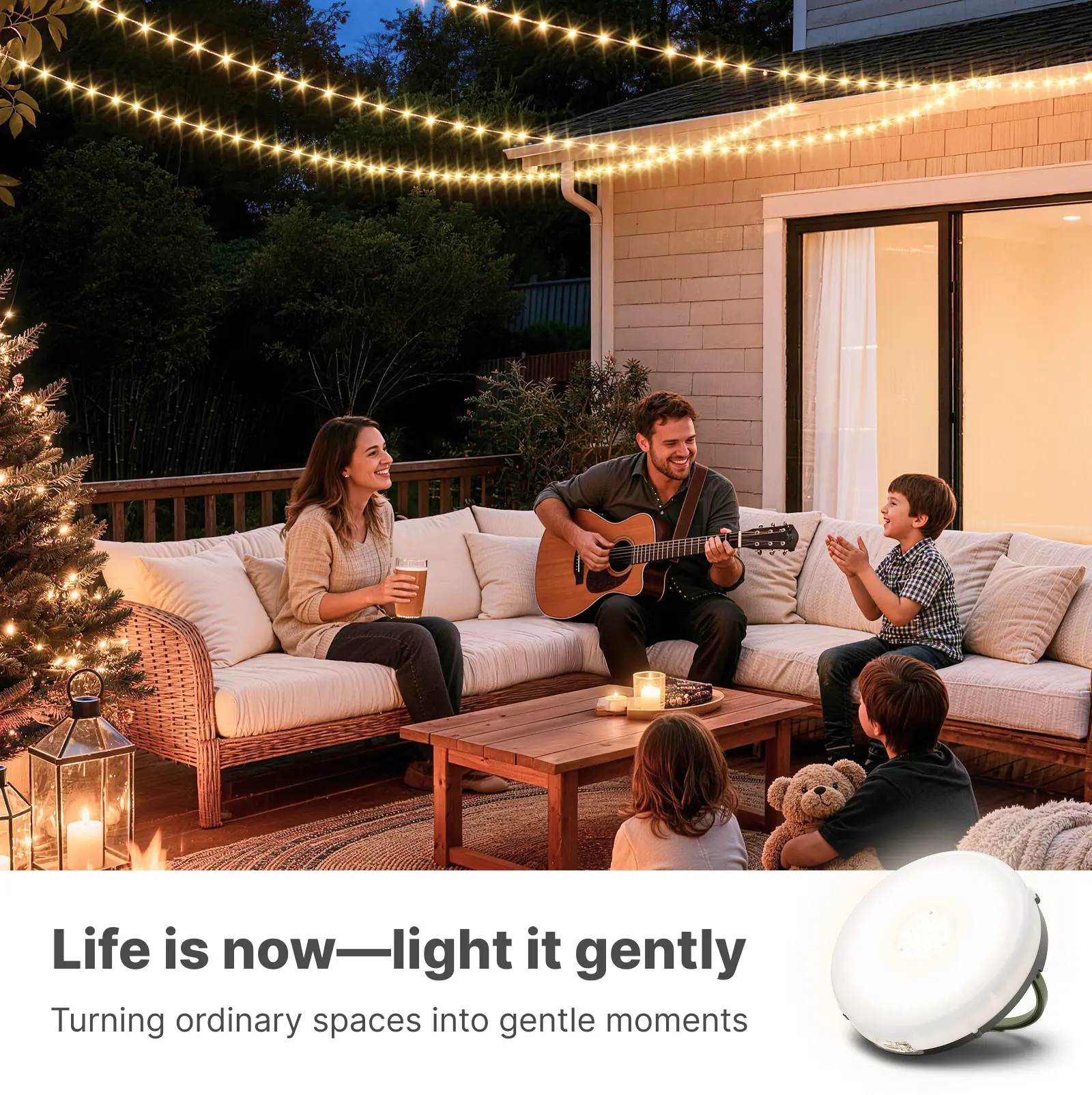 Camping String Lights, 4000mAh Rechargeable Tent Lights String with 13 Camping String Lights, 4000mAh Rechargeable Tent Lights String with 13
