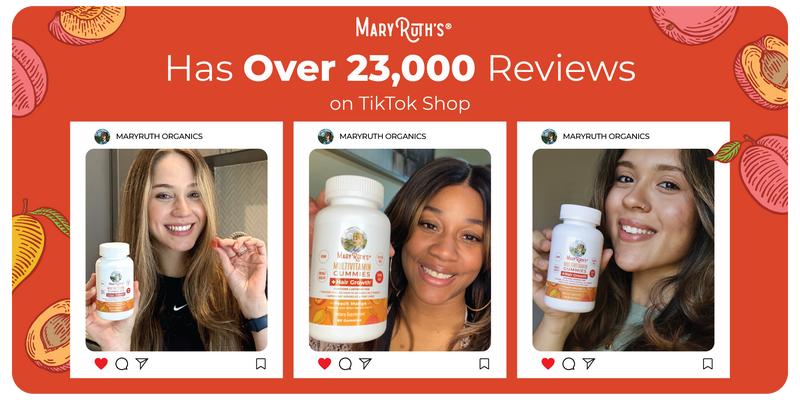 MaryRuth's Multivitamin + Hair Growth Gummies - With Lustriva - Formulated for Thicker Hair, Wrinkles, Fine Lines, Skin Care - Ages 18+ - 30 Servings