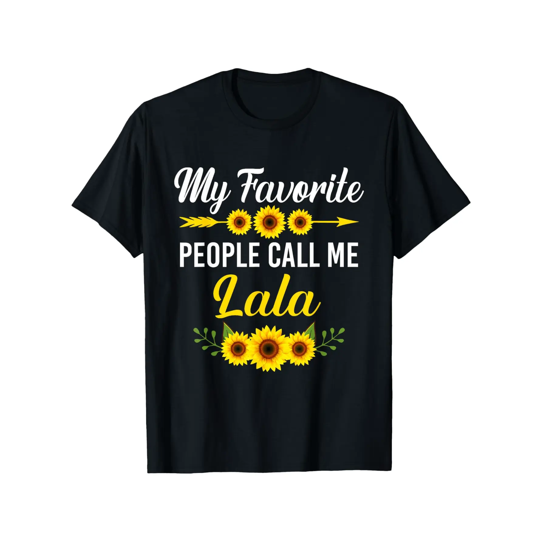 Men's Basic 'Lala' Graphic T-Shirt, 100% Cotton Regular Fit Short Sleeve Crew Neck with Slight Stretch