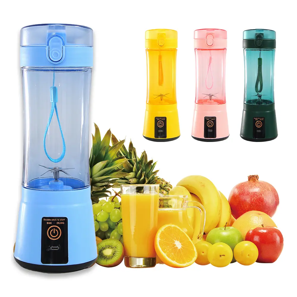 Portable USB Rechargeable Blender Mini Smoothie Maker 380ml