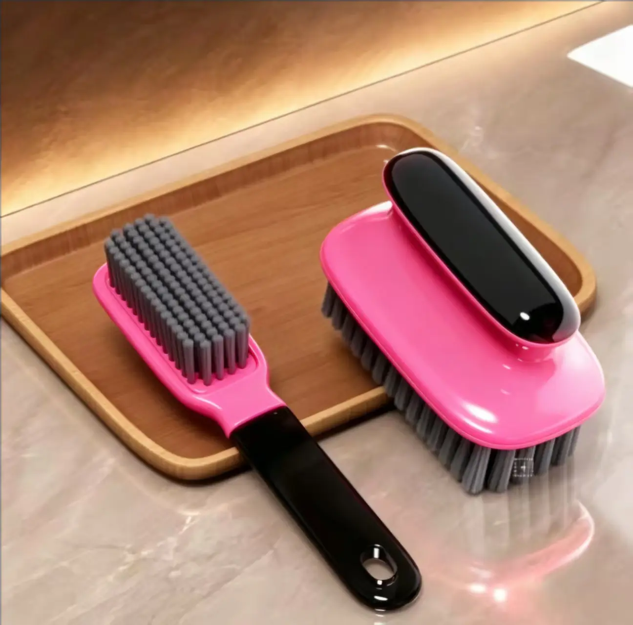 Shoe-cleaning brush, dedicated laundry brush, hard-bristle long-handled brush, cleaning brush