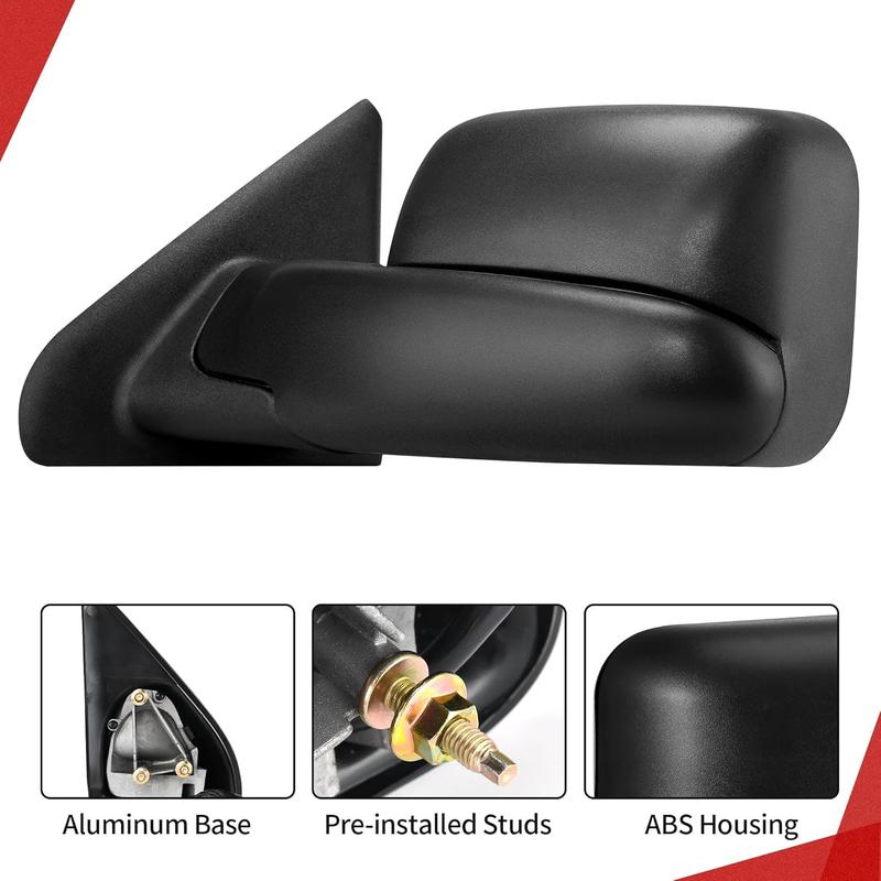 YITAMOTOR Towing Mirror Compatible with Tacoma 2005-2015 - Black, Power Adjusted Heated Manually Folding Side Mirror Car Accessories YITAMOTOR Towing Mirror Compatible with Tacoma 2005-2015 - Black, Power Adjusted Heated Manually Folding Side Mirror Car Accessories