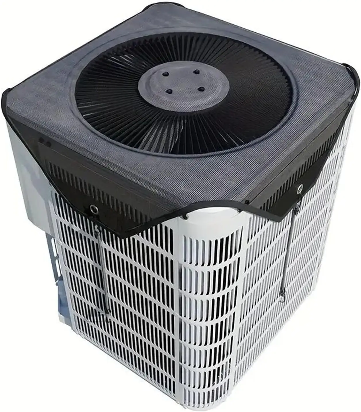 Outdoor  Condenser Mesh Cover  Air Conditioner Top Cover Prevent Leaves Dust Debris machine external outside unitstrap adjustable buckle cold design breathable  detachable Net Universal dustproof household resistant use all-season AC Unit Cover