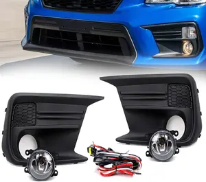 Fog Light Bezel Fog Light Lamp Cover(w/Fog Lamp Hole) for Subaru WRX/WRX STI 2018-2021 Replaces# 57731VA380, 57731VA390, Fog Light Lamp Trim Cover