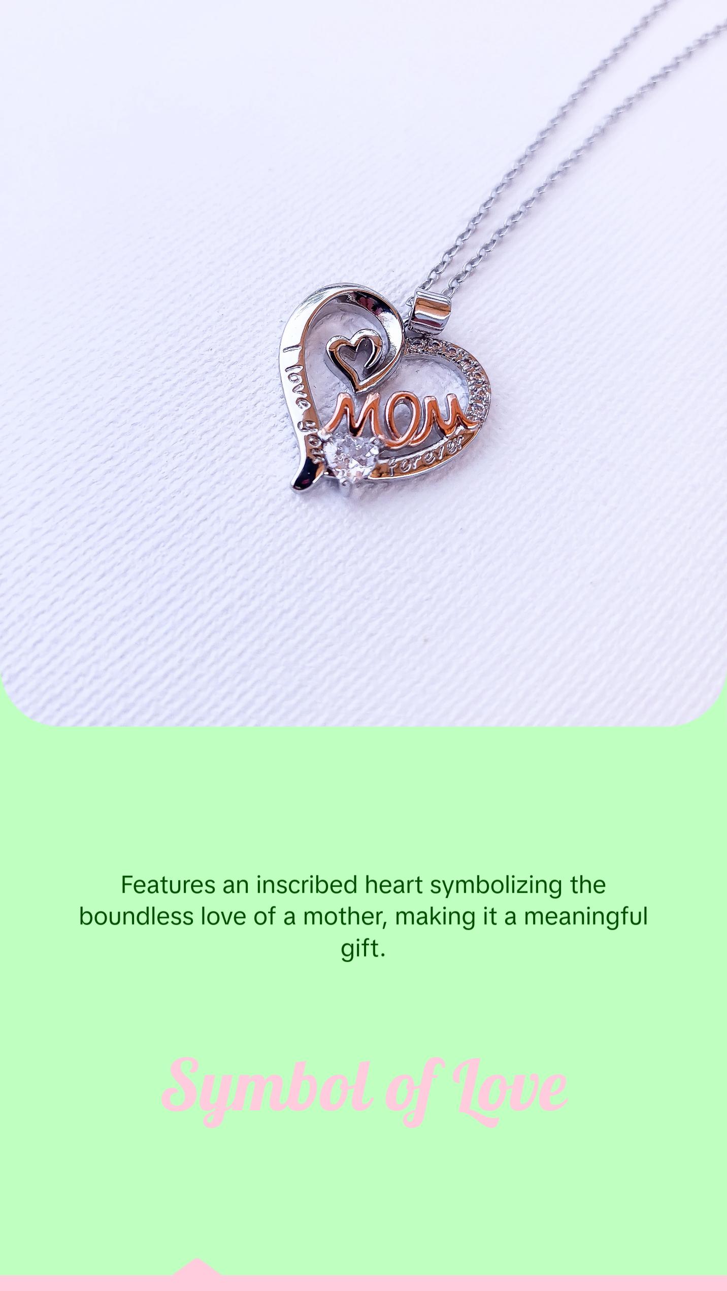 Heart Mom Necklace