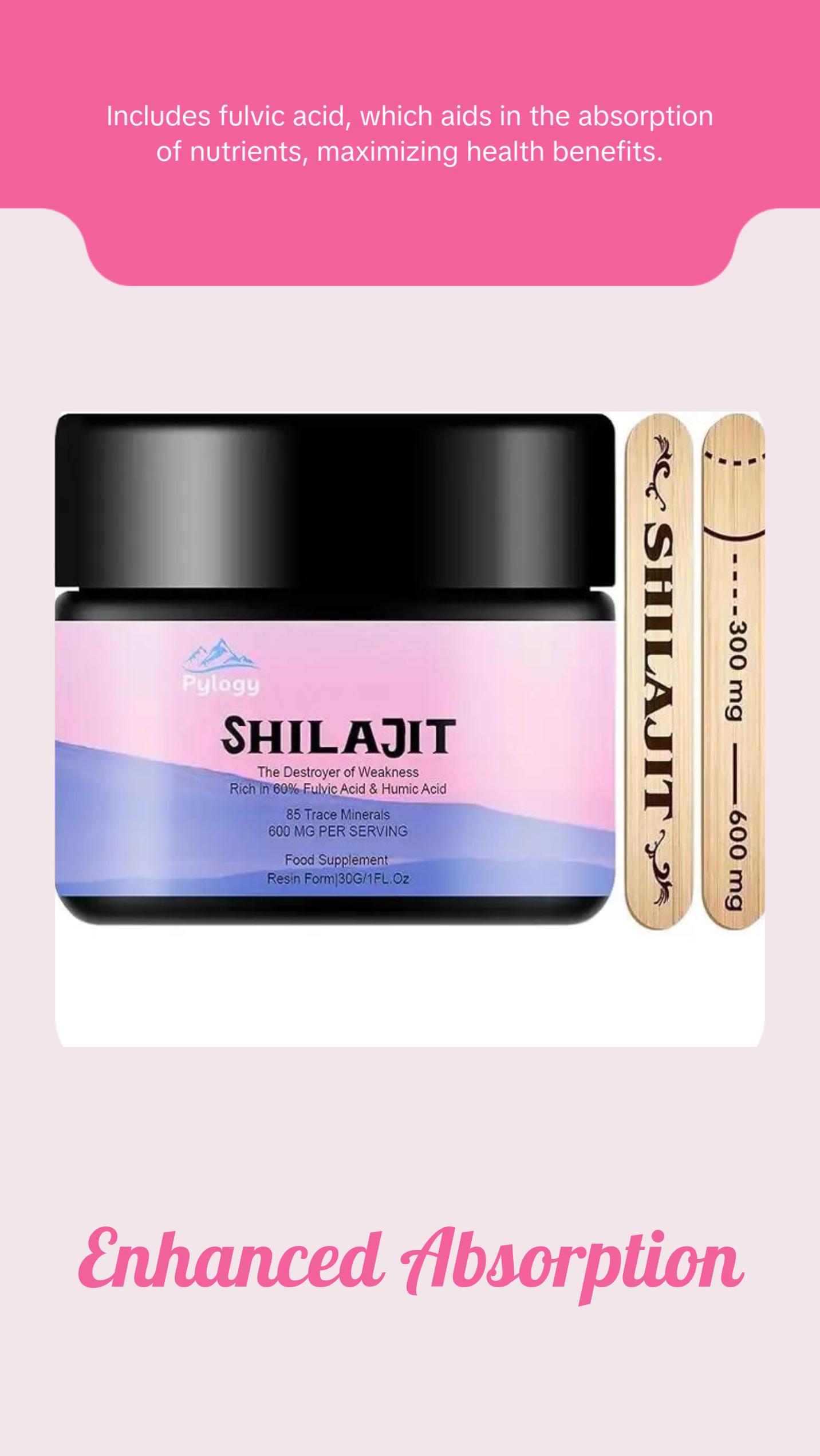 600mg Shilajit Pure Himalayan Organic Shilajit Resin