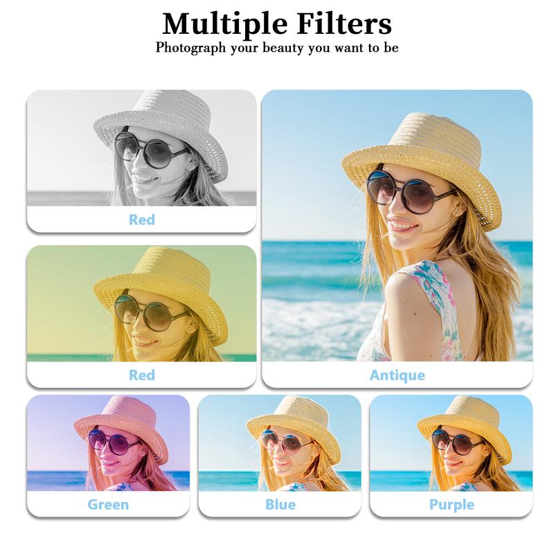 Portable Retro Camera,64MP vlogging camera with WiFi,4K Digital camera flip screen travel Camera,12X Optical Zoom ,camera microphone,64GB SD Card,Summer gift Outdoorfun