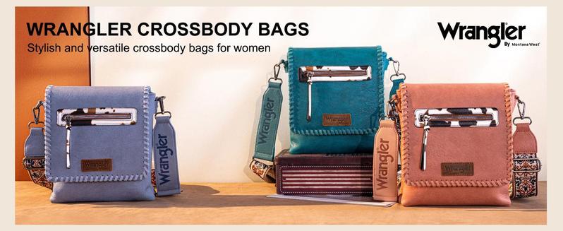 Live - Wrangler Crossbody Bags for Women Satchel Purse Medium Shoulder Handbags with Detachable Guitar Straps