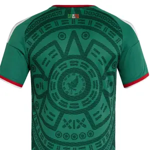 HIGH QUALITY FIFA WORLD CUP 2026 MEXICAN SOCCER TEAM Home Jersey Player Version Red Polyester Embroidered Logo Sewn On Team Badge Fan Jersey
