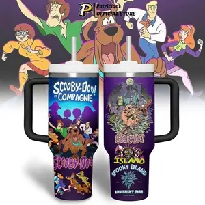 Scooby Doo Groovy Energy Cartoon Tumbler 20oz-40oz Stainless Steel, Double Wall Insulated, With Handle & Straw – Funny Gift for Scooby Doo Lovers & Fans new 2026