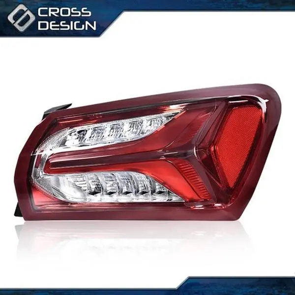 CROSSDESIGN Outer RH Passenger Side LED Brake Lamp - Direct Bolt-On Custom LED Rear Light Assembly, Aftermarket Car Lighting Upgrade for 2019-2022 Chevy Malibu, Car Mod, Led Lights