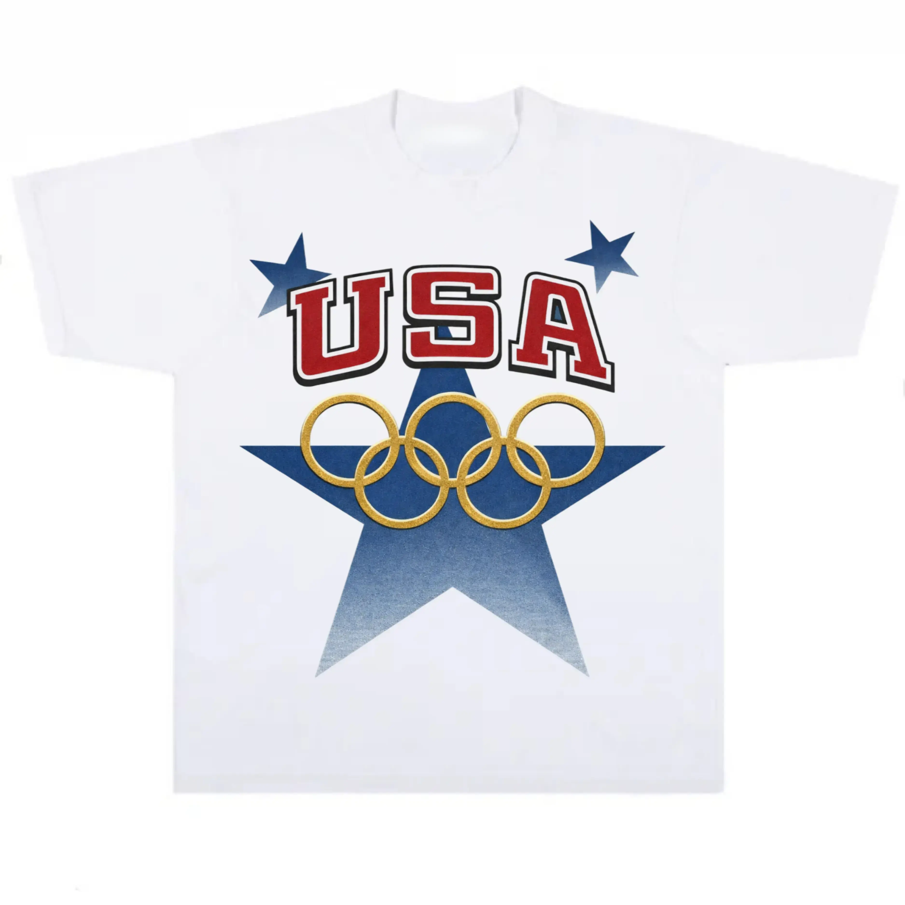 Team USA Vintage Graphic T-Shirt - Unisex Short-Sleeve Multi-Size Casual Tee for Hiking/Light Outdoor Activities, Sports Tops, Graphic T Shirts, Shirts For Women