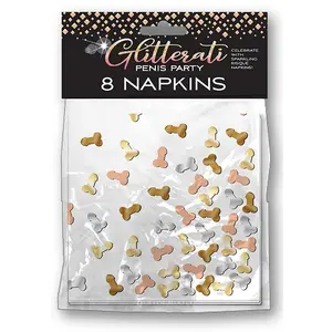 Glitterati Penis Party Napkins