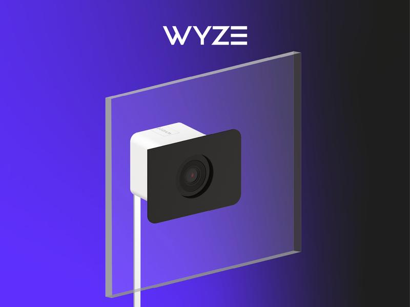 Wyze Window Cam — Wired 1080p HD Window Mount Security Cameras, Alexa & Google Assistant Smart Home Compatible, Upgraded Color Night Vision, 24/7 recording w/ Micro SD, AI-Powered Motion Detection, Safety
