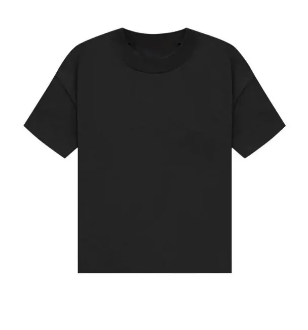 Men's Stylish Plain Short-Sleeve Round Neck T-Shirt - High Stretch Relaxed Fit Loose-Fitting Comfortable Daily Wear Top, Pairs with Jeans or Shorts, Beige/Black Menswear Tee Casual Fabric