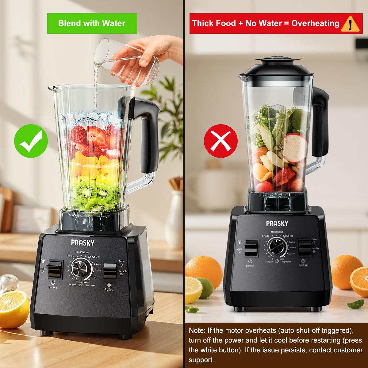 PRASKY 3L/102Oz Blender Pro and Grinder Combo, 25000RPM High-Speed Ice Crusher for Smoothies, Frozen Fruits, Coffee Beans, Spices, BPA-Free Large Jar Blender Juicer Machine PRASKY 3L/102Oz Blender Pro and Grinder Combo, 25000RPM High-Speed Ice Crusher for Smoothies, Frozen Fruits, Coffee Beans, Spices, BPA-Free Large Jar Blender Juicer Machine