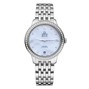Omega De Ville Prestige Co-Axial 32.7mm - Butterfly Dial with Custom Diamond Bezel WHT027877