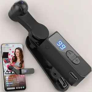 2-Pack 2026 Upgraded Auto Clicker with Built-in Battery, No Power Source Needed, Black, Quick Finger-Simulation Click for Live Streaming Likes, Mobile Games, Shopping