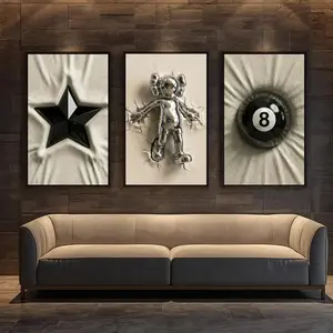 Decorative HypeBeast Inspired Designer Wall Art Poster Set Of 3, Hypebeast Decor Unframed