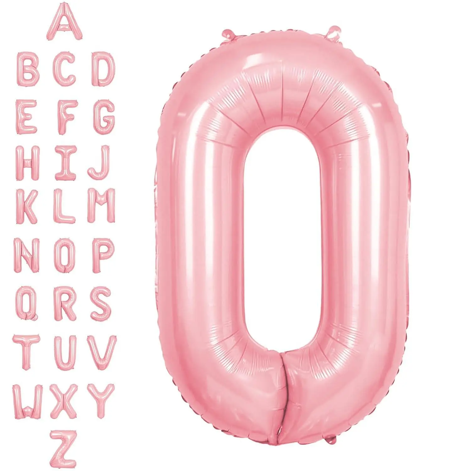 40 Inch Pink Large O Letter Balloons Big Foil Helium A-Z | Jumbo Mylar Letter Balloons Happy Birthday Party Decorations For Women Anniversary Party Supplies